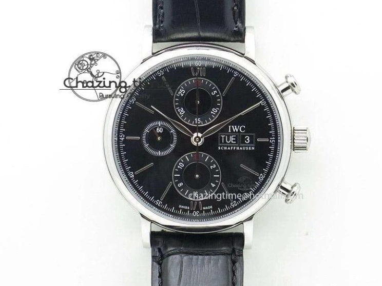 MIROTIME 0307 TravelReady Pilot IW326905 Black Aces M+F 1:1 Best Edition White Dial on Black Rubber Strap MY 7000